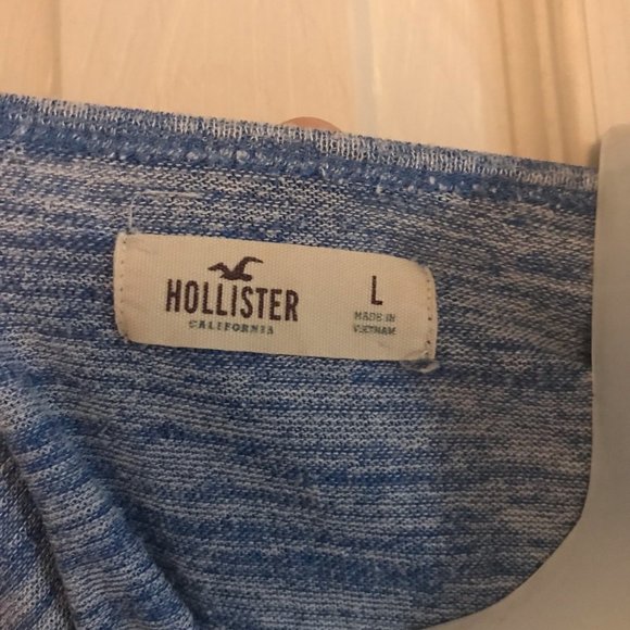Hollister Blue Half-Sleeve, Large - Picture 3 of 3